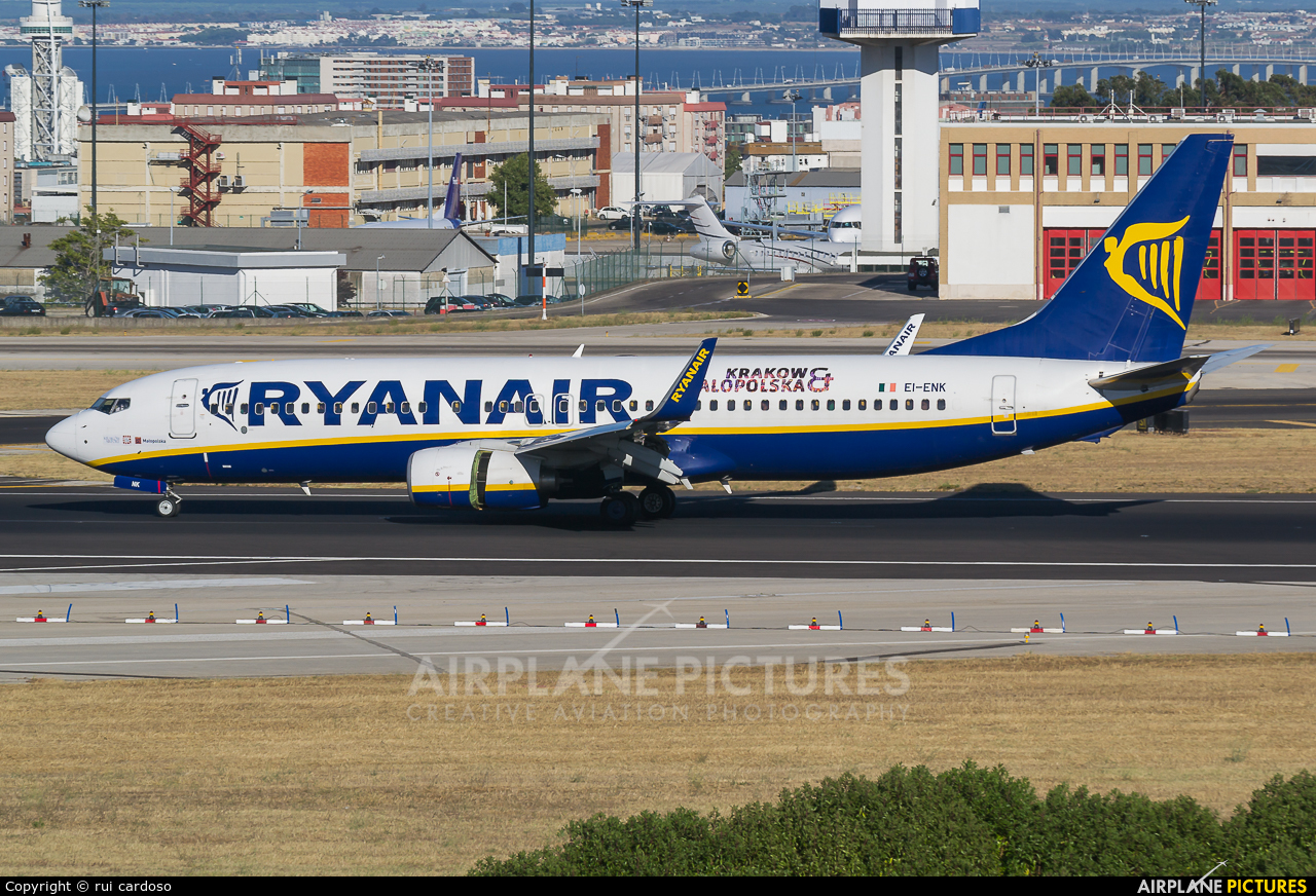 Ryanair EI-ENK aircraft at Lisbon