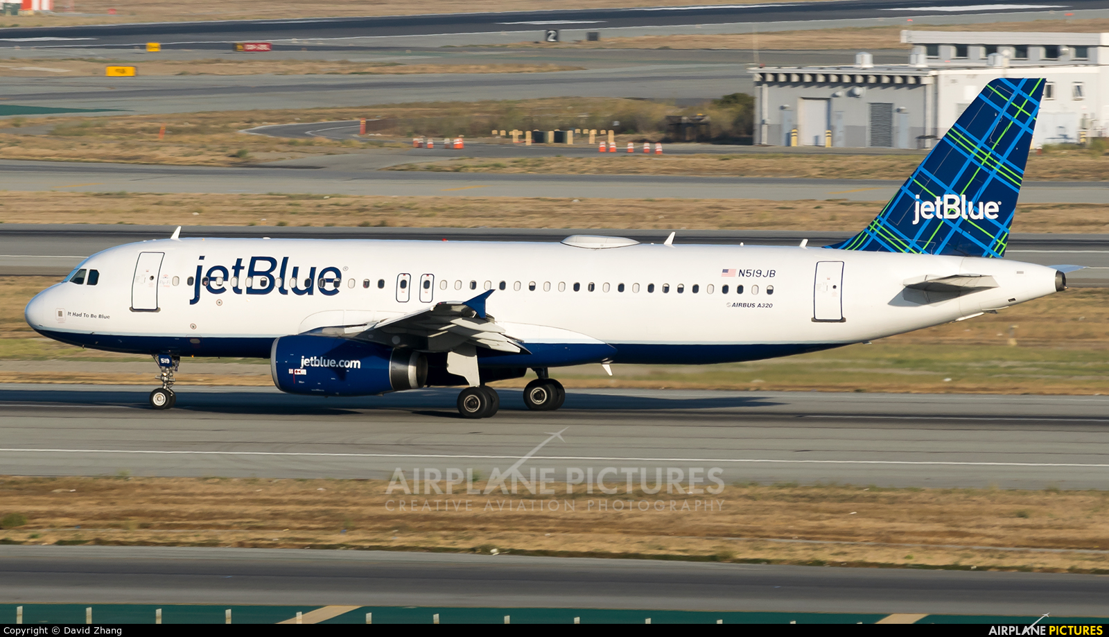 N519JB - JetBlue Airways Airbus A320 at San Francisco Intl | Photo ID 971106 ...1600 x 919