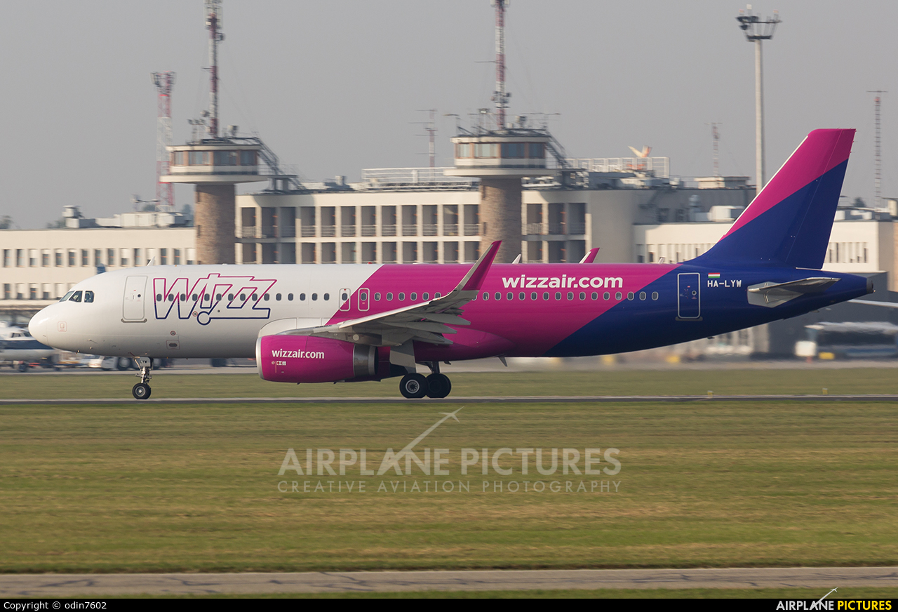 Wizz Air HA-LYW aircraft at Budapest Ferenc Liszt International Airport