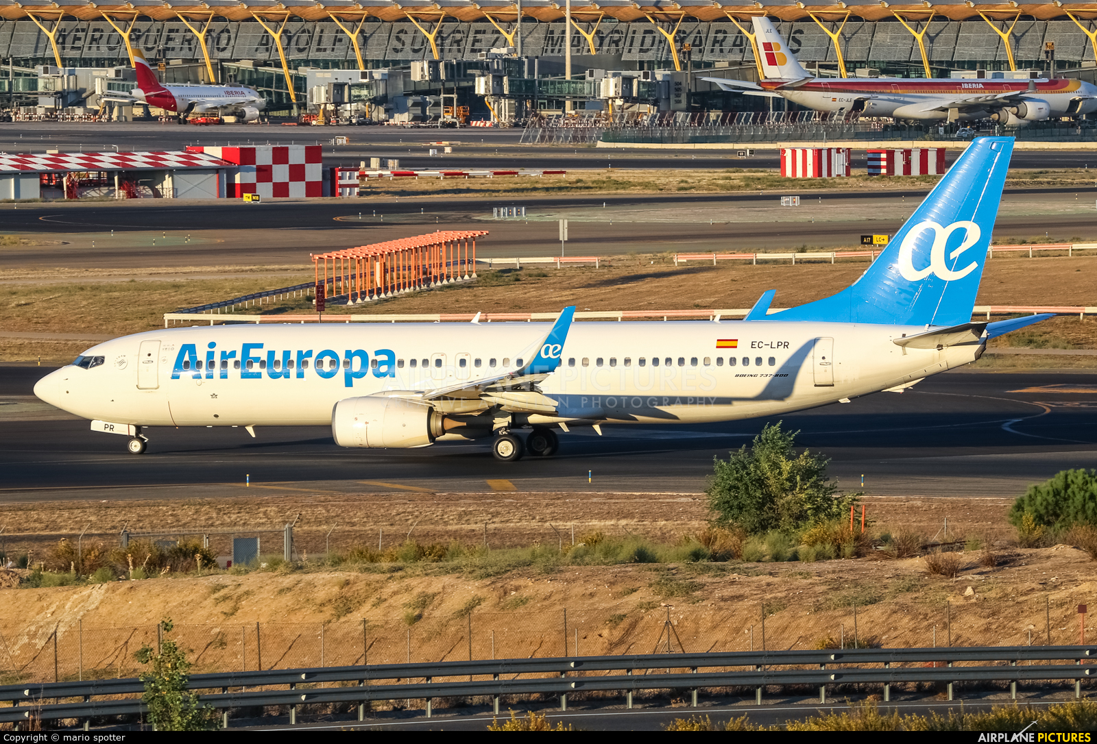 Air Europa EC-LPR aircraft at Madrid - Barajas