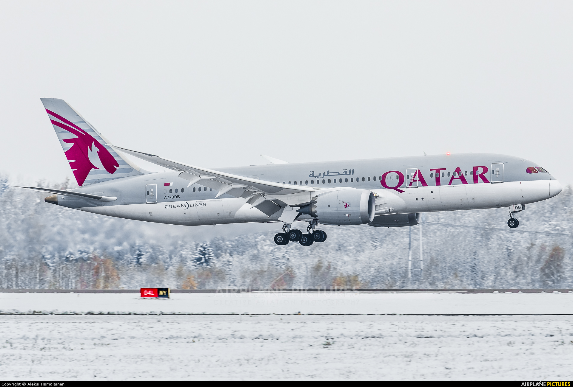 Qatar Airways A7-BDB aircraft at Helsinki - Vantaa