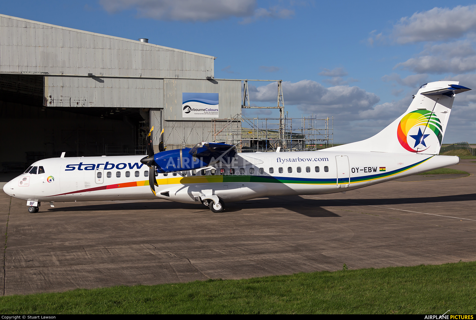 Starbow Airlines OY-EBW aircraft at East Midlands
