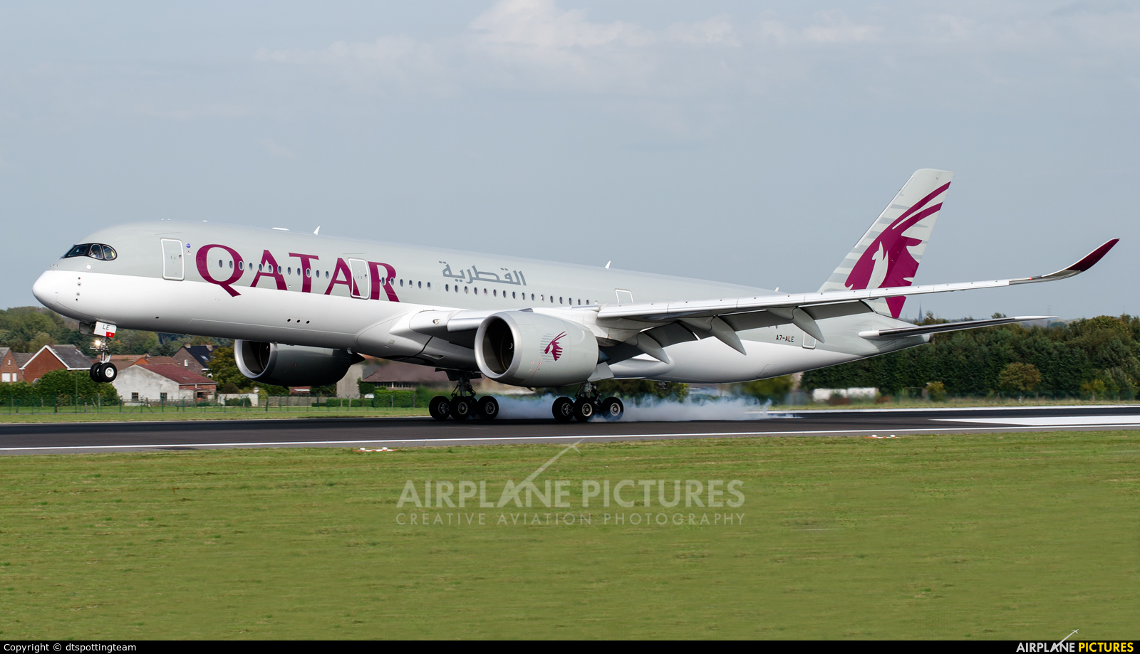 Qatar Airways A7-ALE aircraft at Brussels - Zaventem