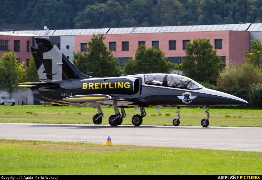 Breitling Jet Team ES-YLN aircraft at Sion