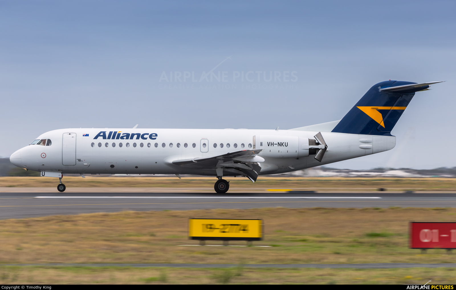 Alliance Airlines VH-NKU aircraft at Brisbane, QLD