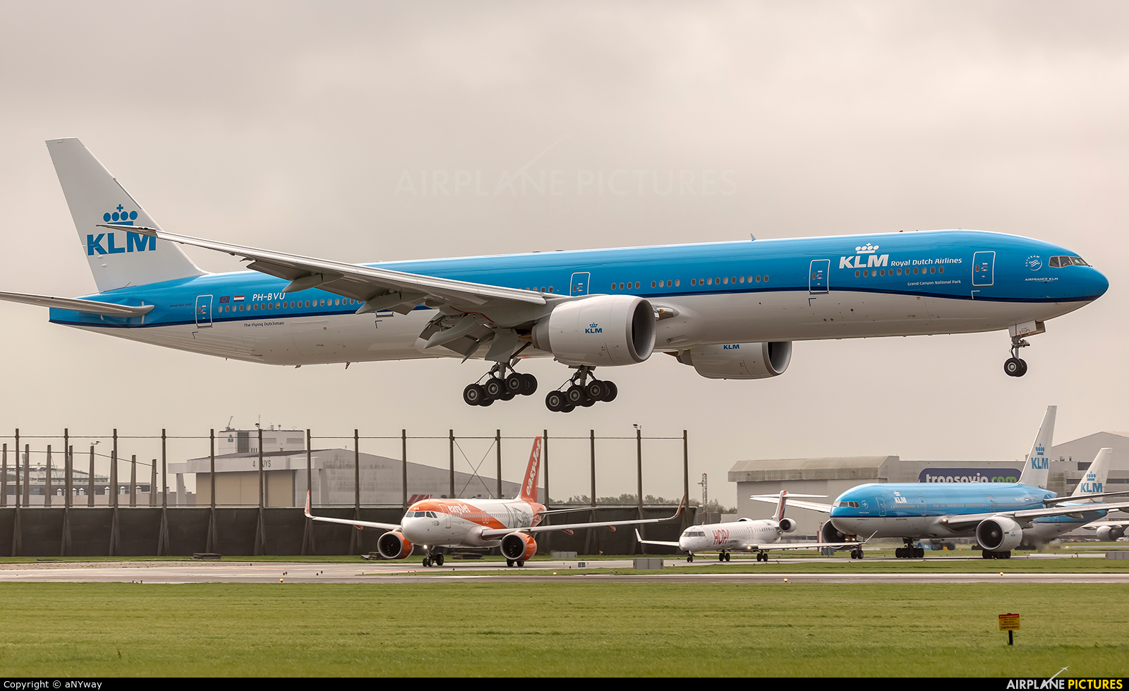 KLM PH-BVU aircraft at Amsterdam - Schiphol