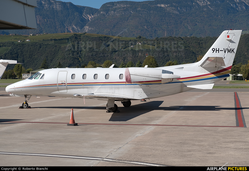 Private 9H-VMK aircraft at Bolzano