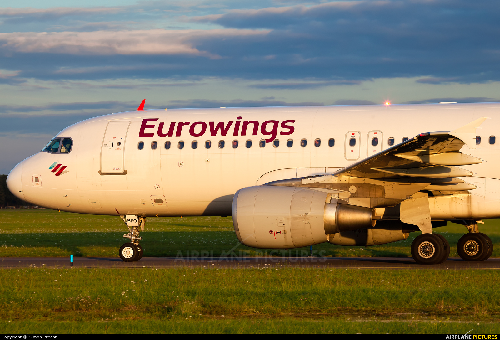 Eurowings D-ABFO aircraft at Linz