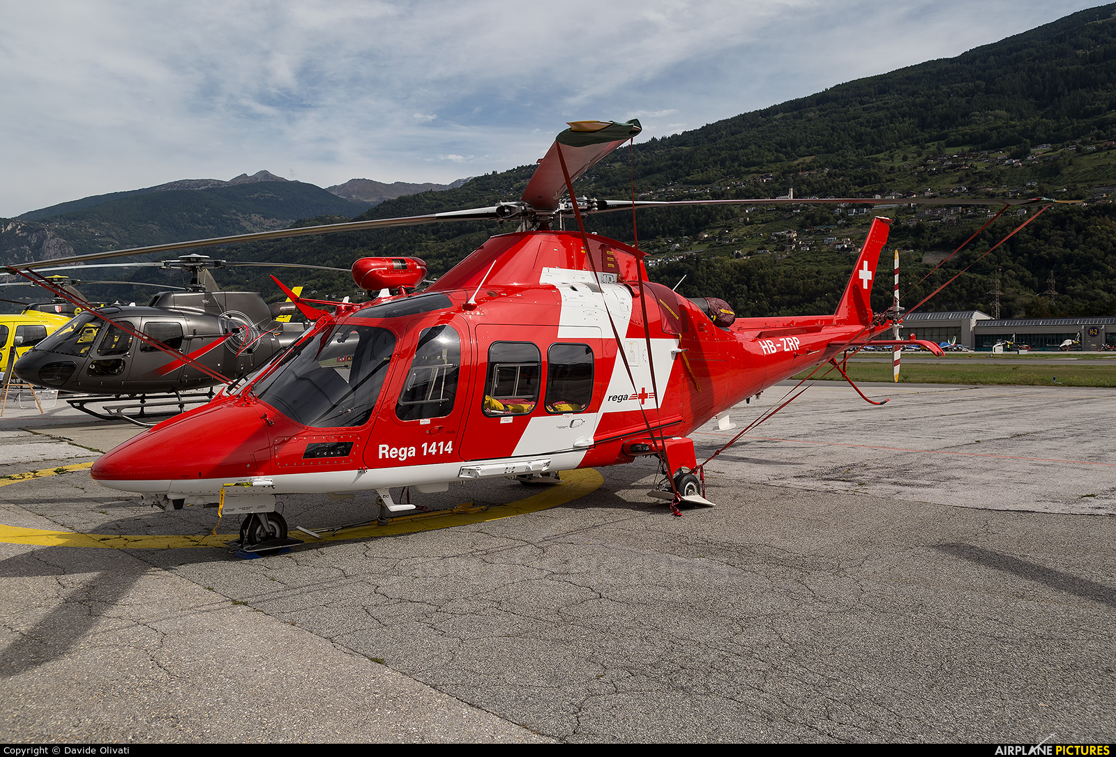 REGA Swiss Air Ambulance  HB-ZRP aircraft at Sion
