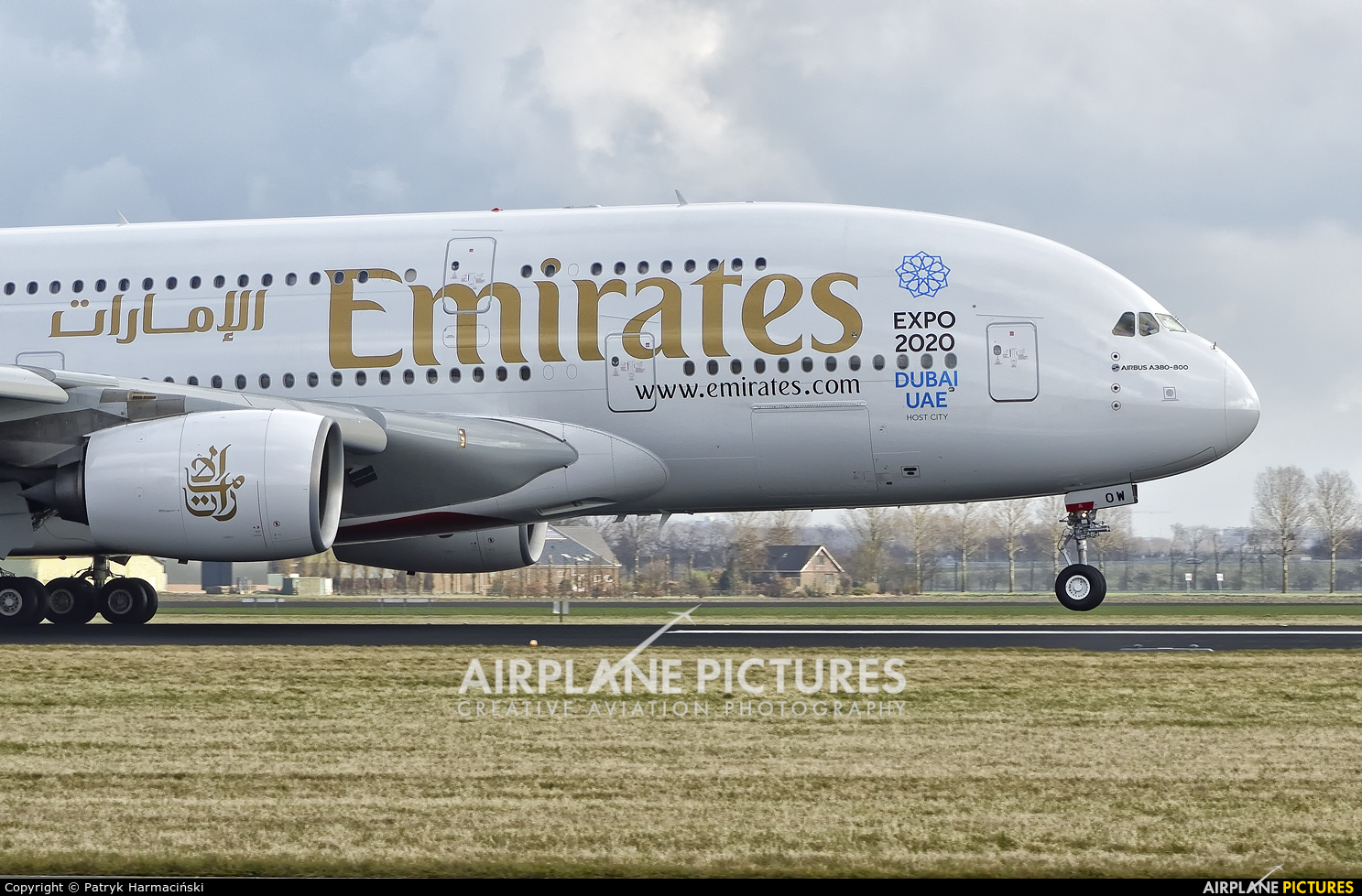 Emirates Airlines A6-EOK aircraft at Amsterdam - Schiphol