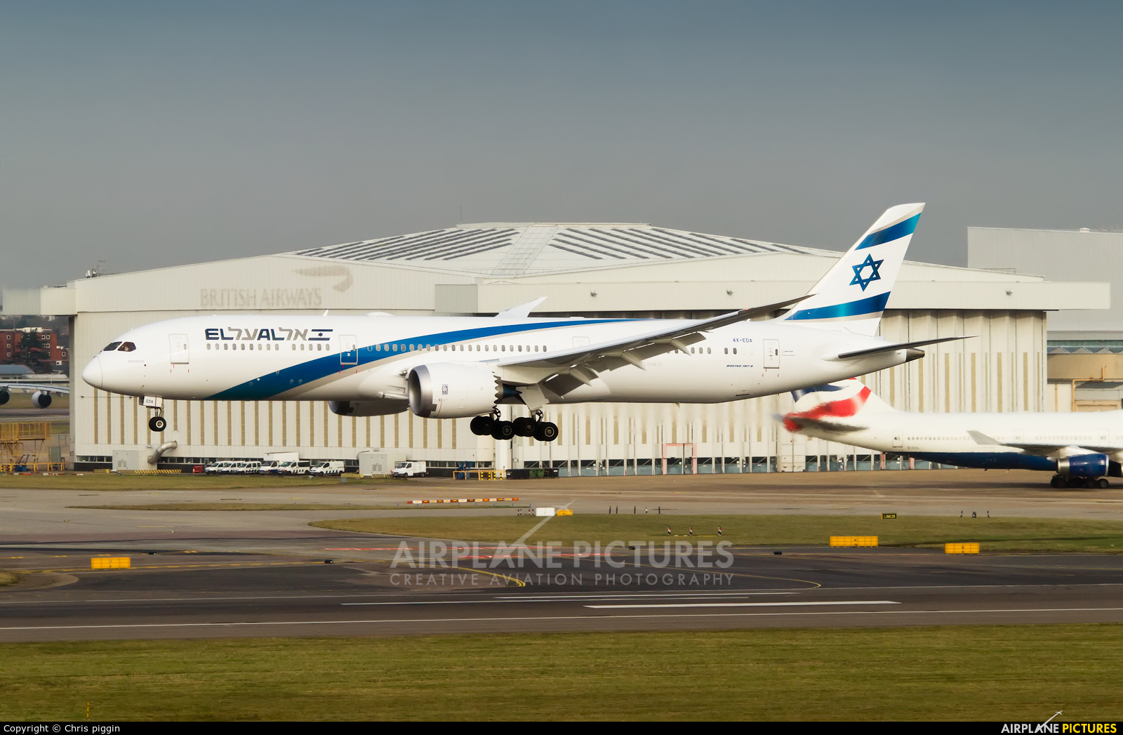 El Al Israel Airlines 4X-EDA aircraft at London - Heathrow
