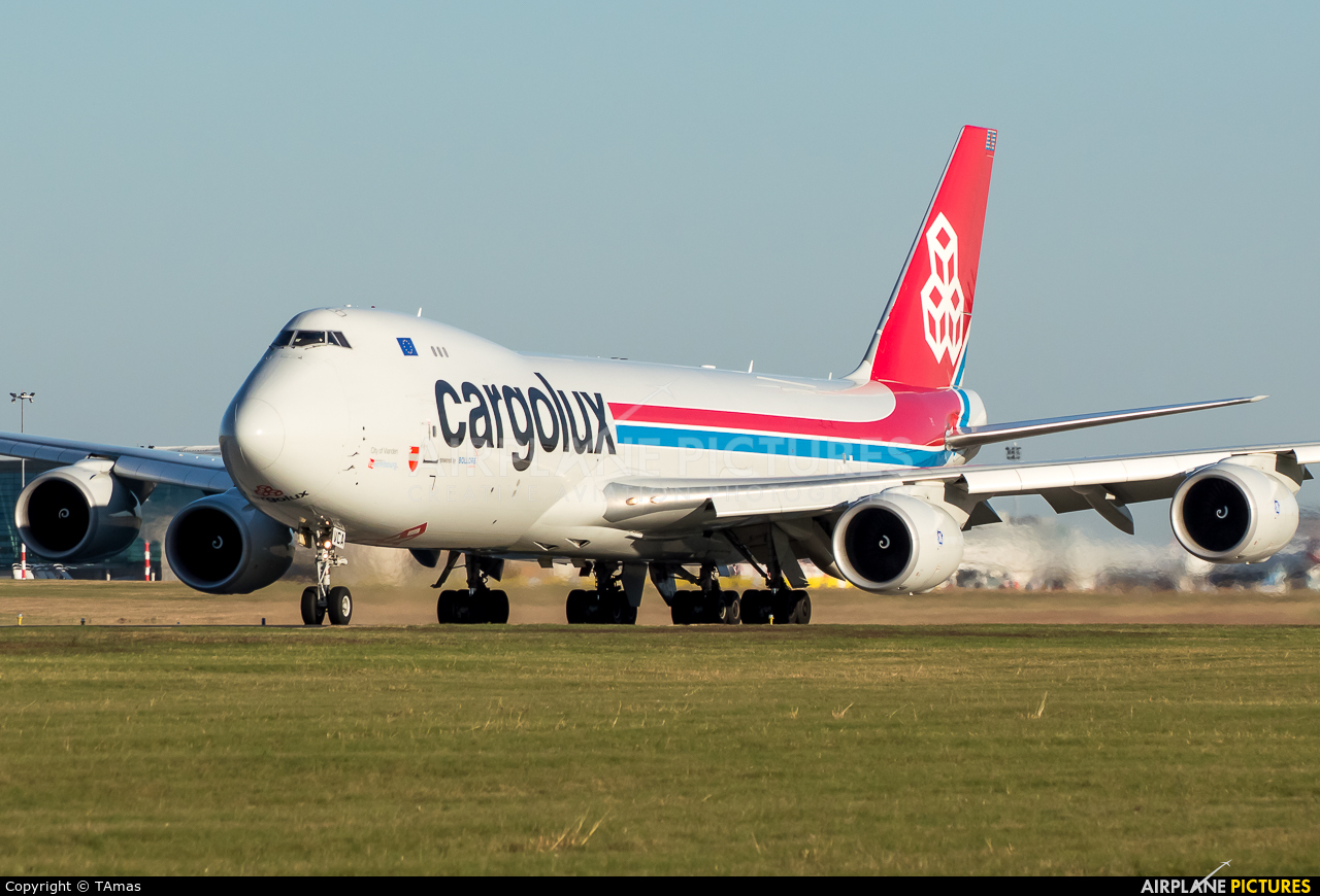 Cargolux LX-VCA aircraft at Budapest Ferenc Liszt International Airport