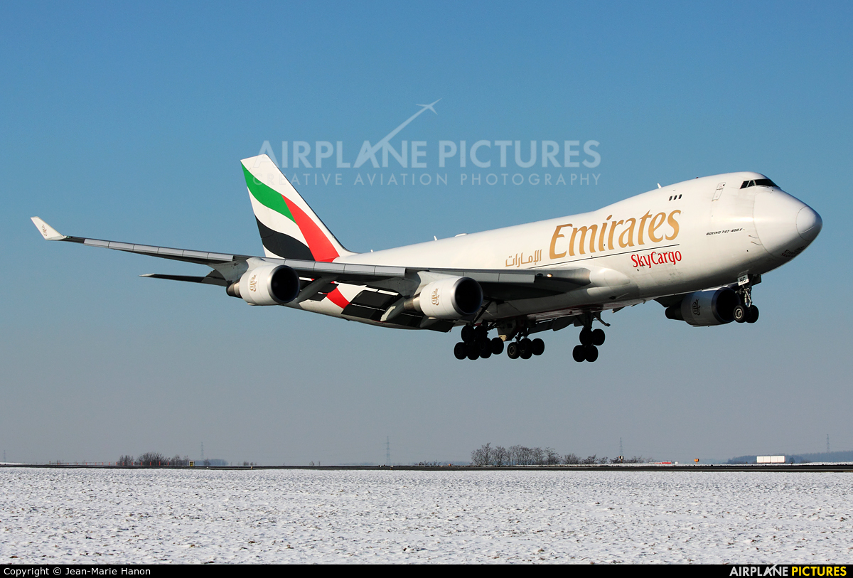 Emirates Sky Cargo OO-THC aircraft at Liège-Bierset