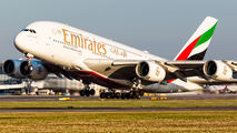 A6-EUL - Emirates Airlines Airbus A380 aircraft