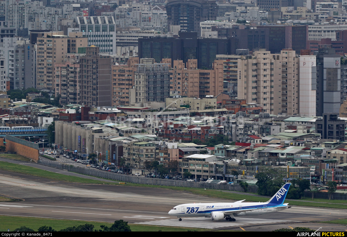 ANA - All Nippon Airways JA803A aircraft at Taipei Sung Shan/Songshan Airport