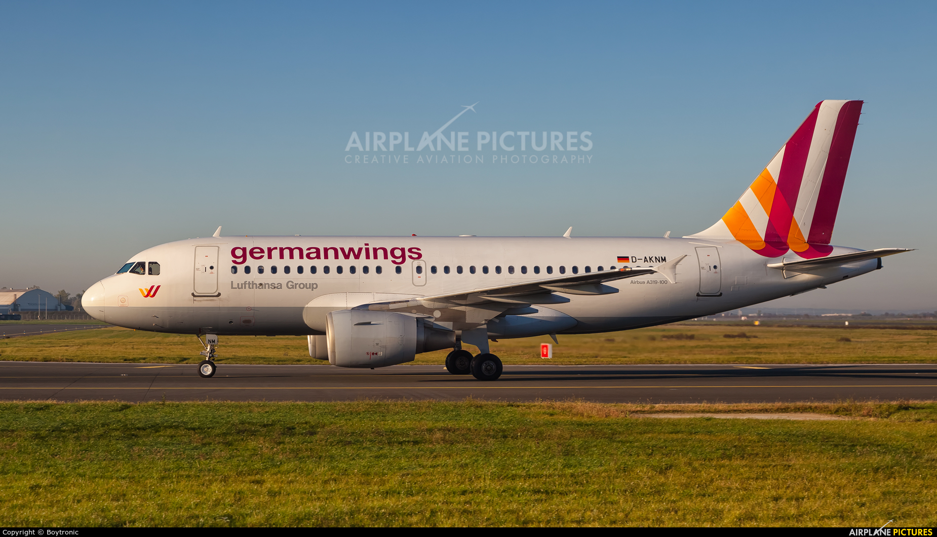 Germanwings D-AKNM aircraft at Zagreb