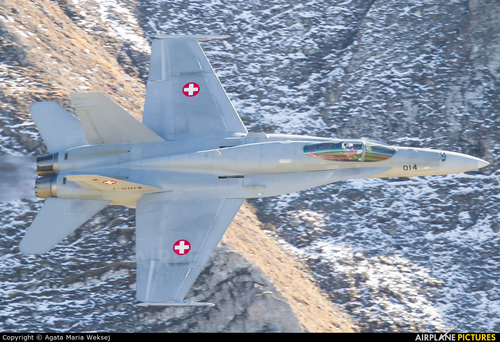 Switzerland - Air Force J-5014 aircraft at Axalp - Ebenfluh Range