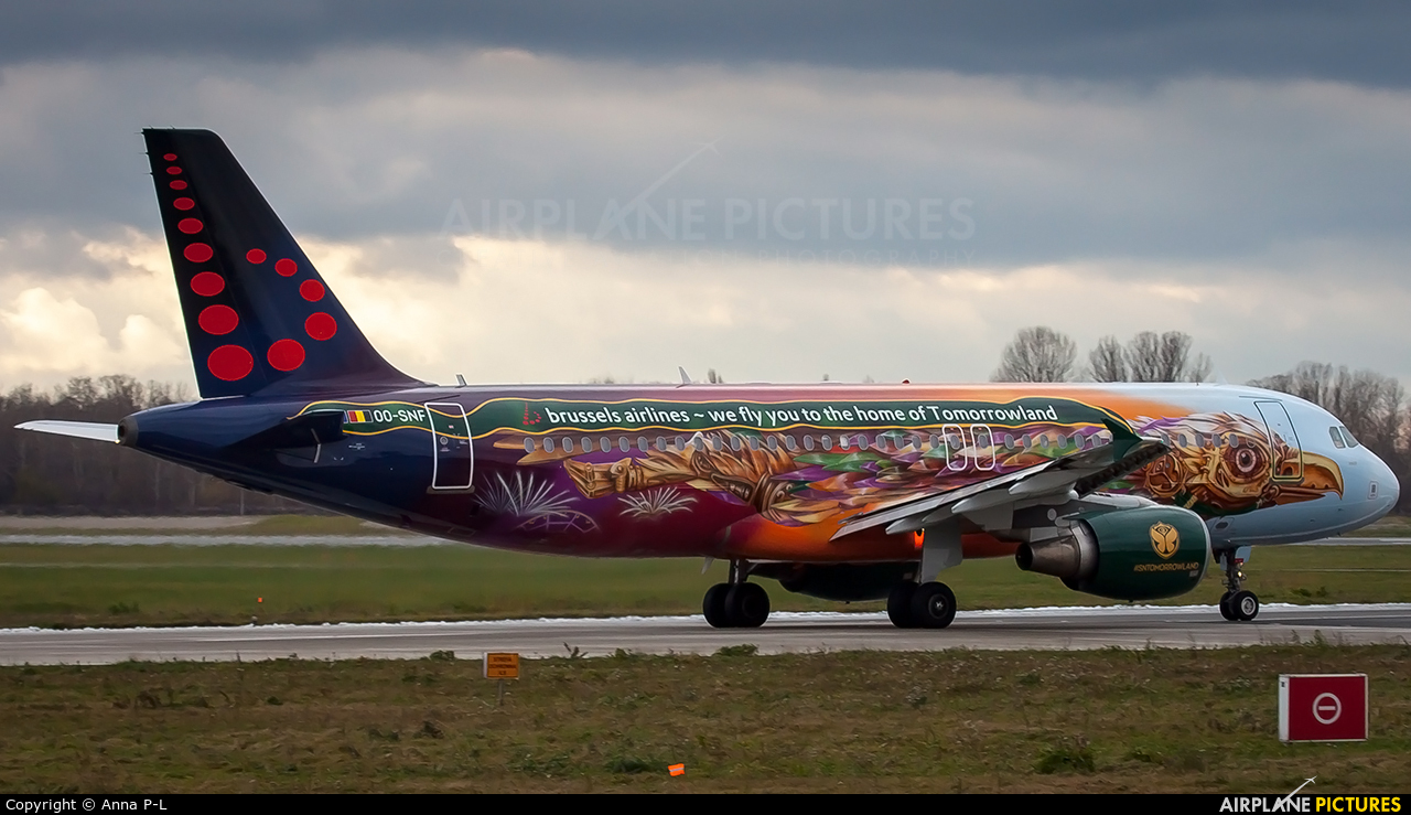 Brussels Airlines OO-SNF aircraft at Warsaw - Frederic Chopin