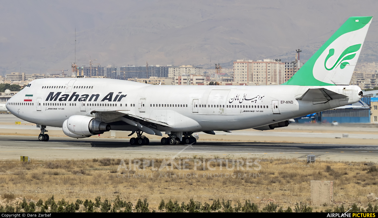 Mahan Air EP-MND aircraft at Tehran - Mehrabad Intl