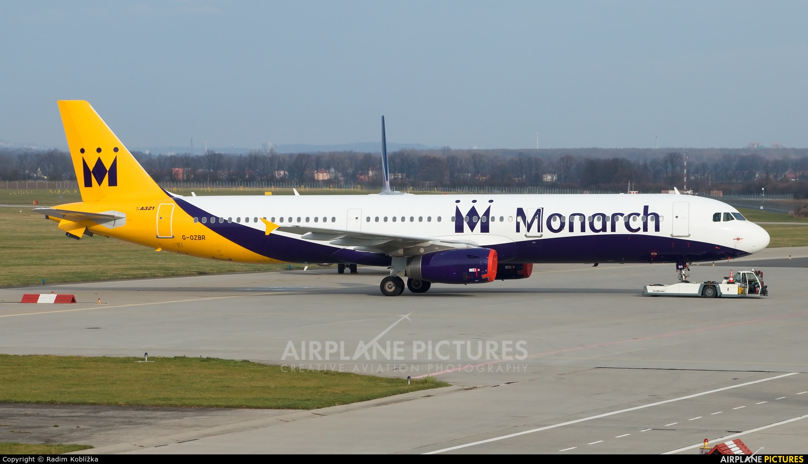 Monarch Airlines G-OZBR aircraft at Ostrava Mošnov