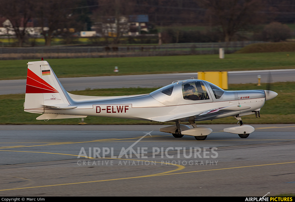 Private D-ELWF aircraft at Augsburg