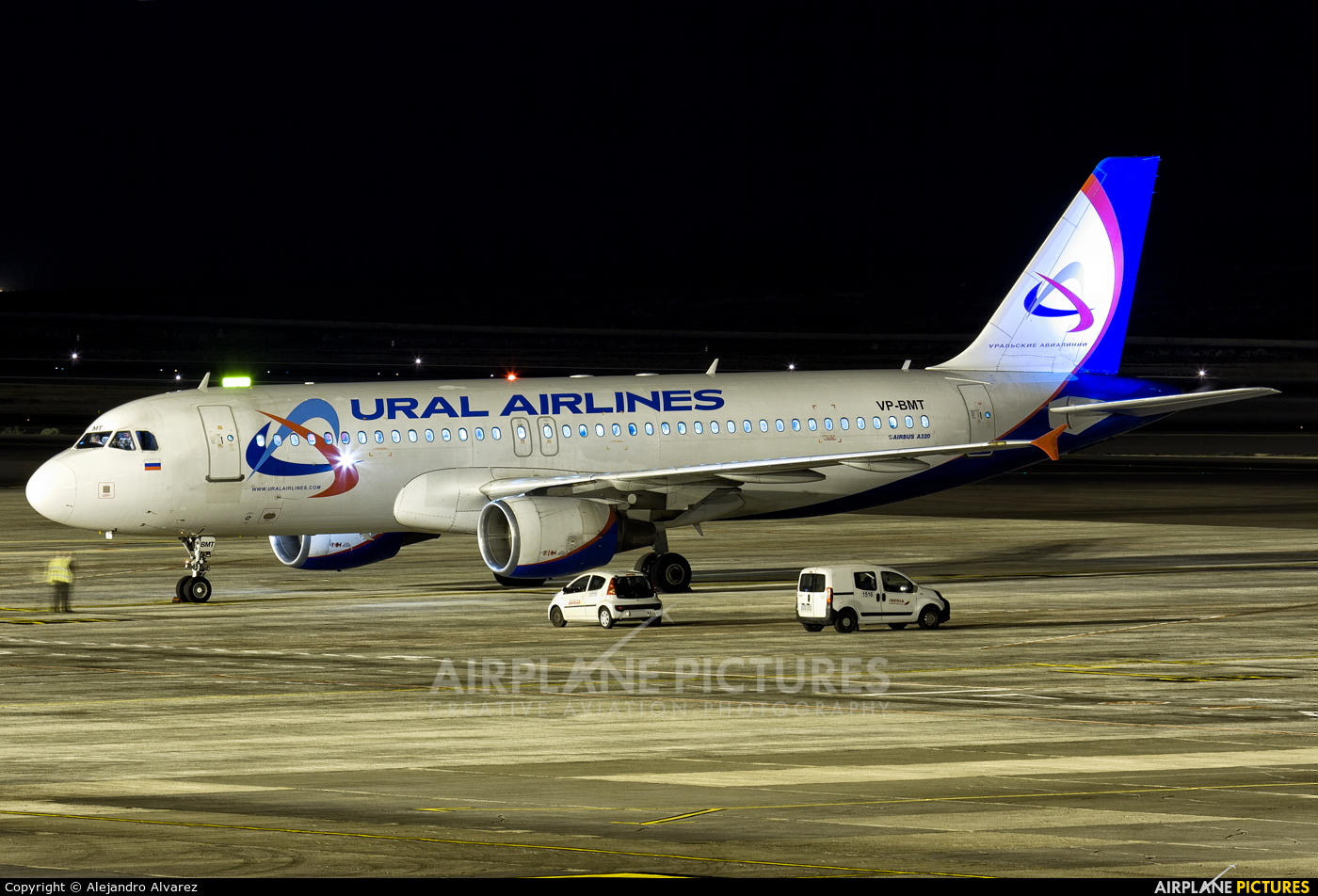 Ural Airlines VP-BMT aircraft at Tenerife Sur - Reina Sofia
