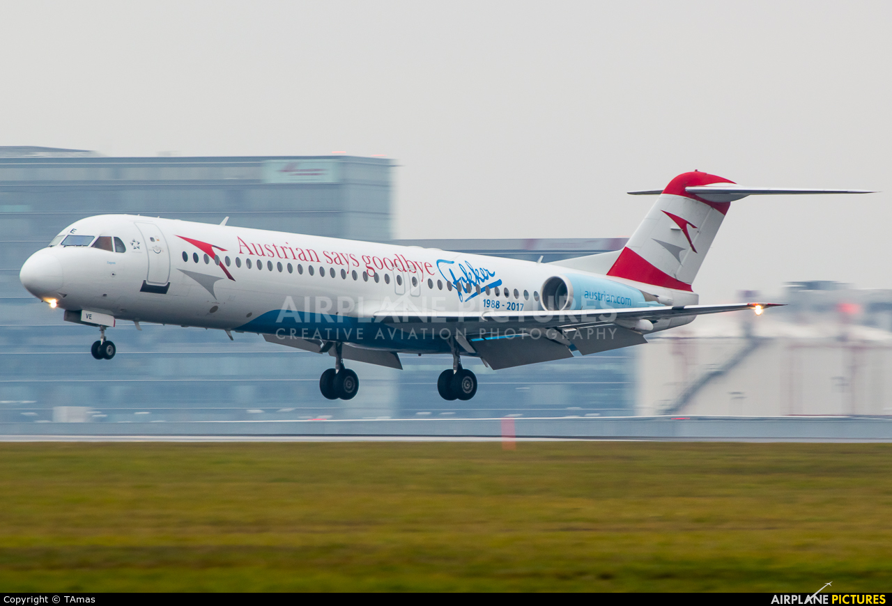 Austrian Airlines/Arrows/Tyrolean OE-LVE aircraft at Vienna - Schwechat