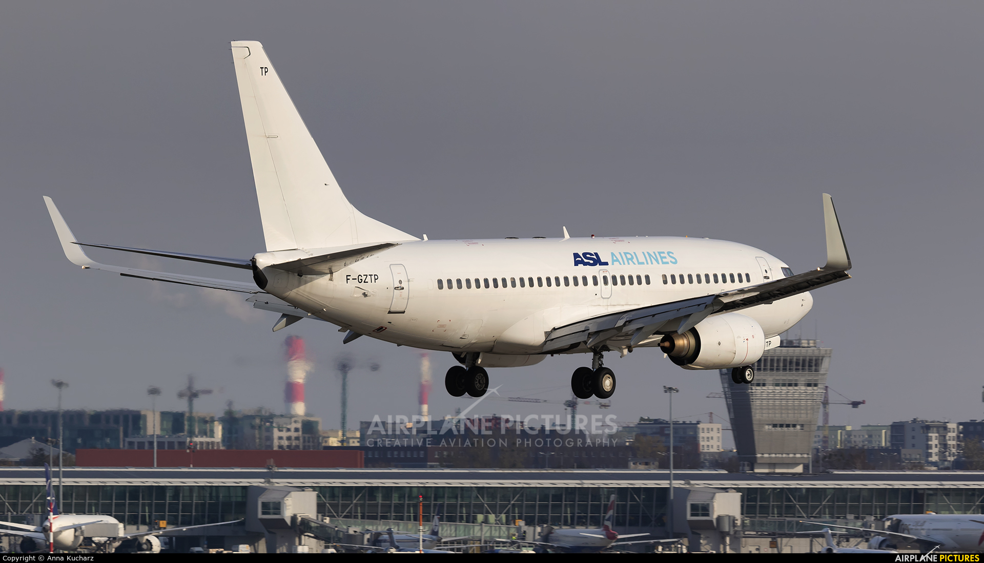 ASL Airlines F-GZTP aircraft at Warsaw - Frederic Chopin