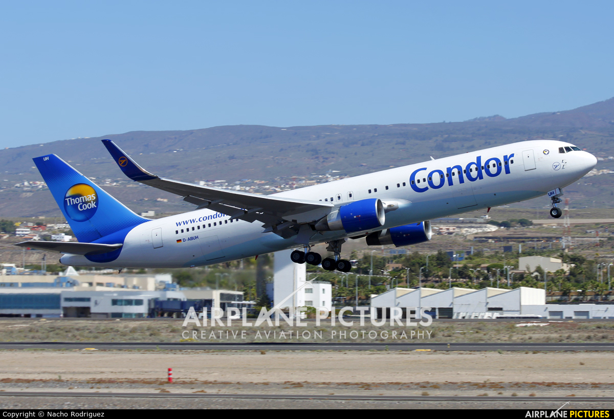 Condor D-ABUH aircraft at Tenerife Sur - Reina Sofia