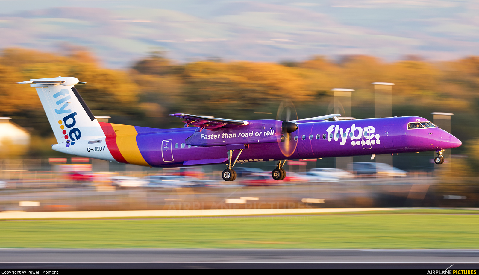 Flybe G-JEDV aircraft at Manchester