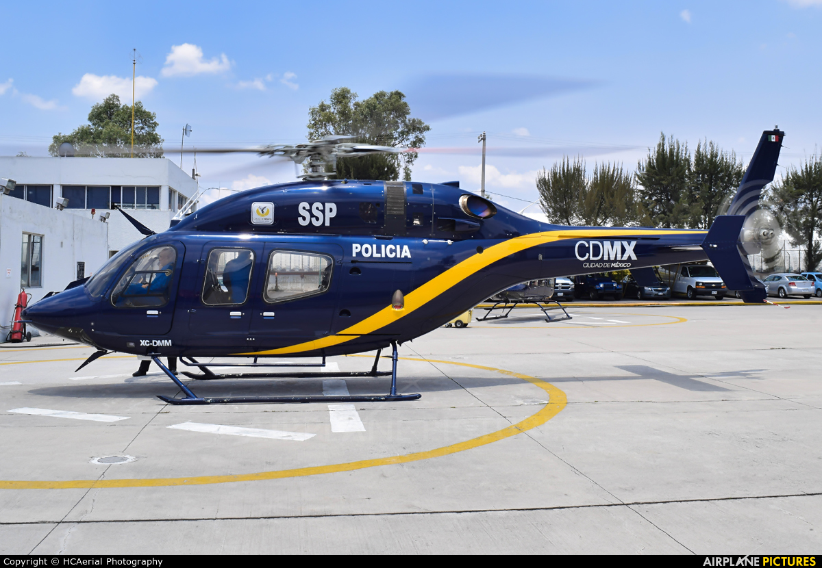 Mexico - Police XC-DMM aircraft at Mexico City - Licenciado Benito Juarez Intl
