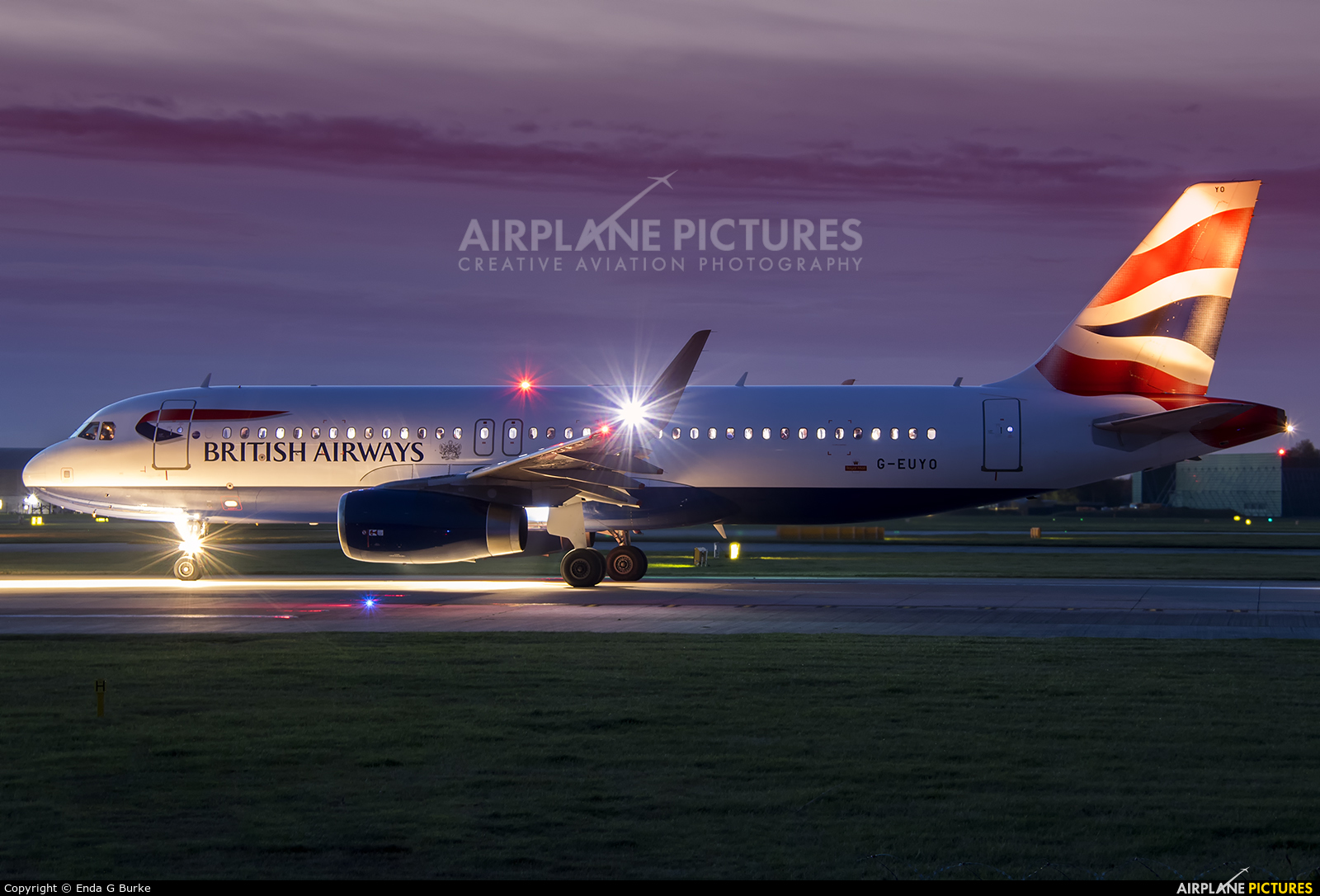 British Airways G-EUYO aircraft at Manchester