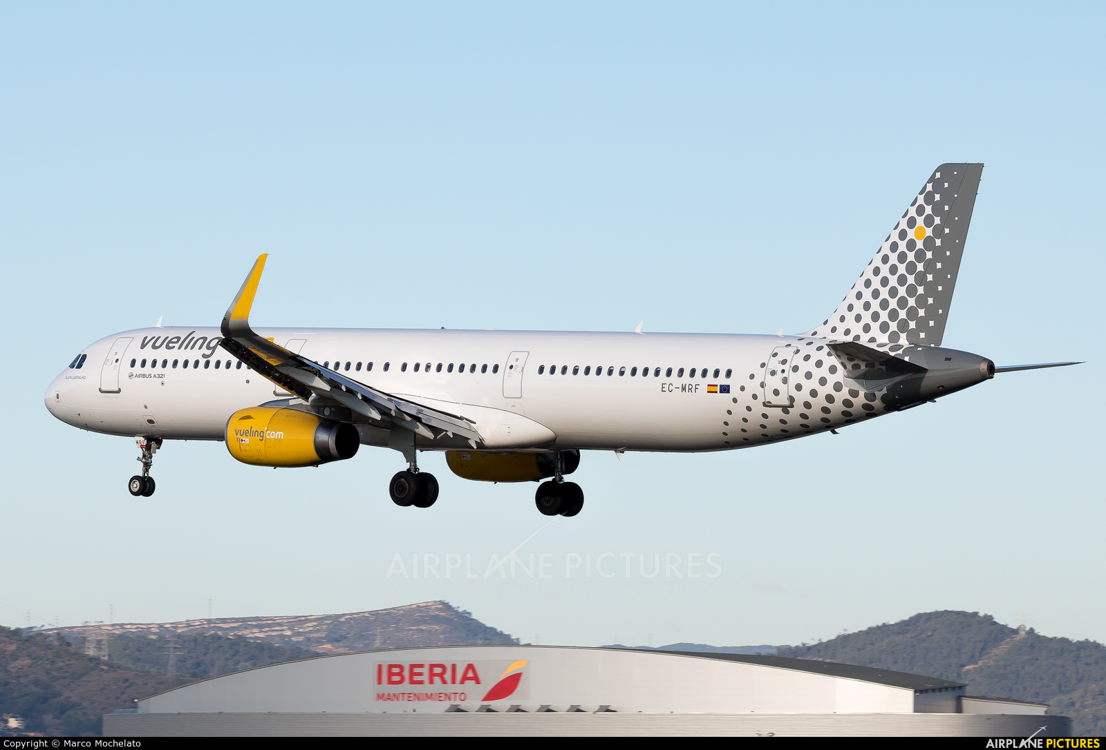 Vueling Airlines EC-MRF aircraft at Barcelona - El Prat