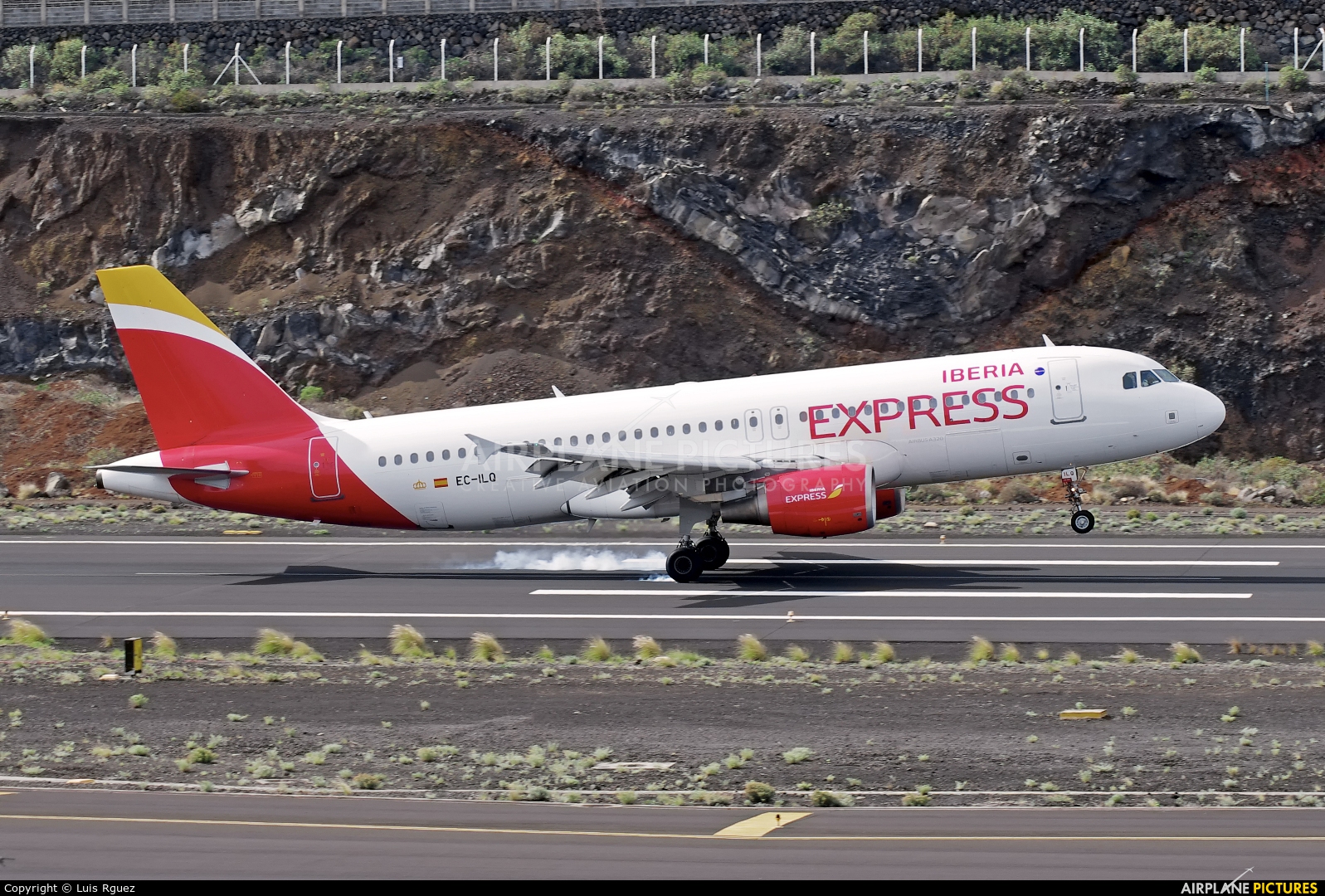 Iberia Express EC-ILQ aircraft at Santa Cruz de La Palma