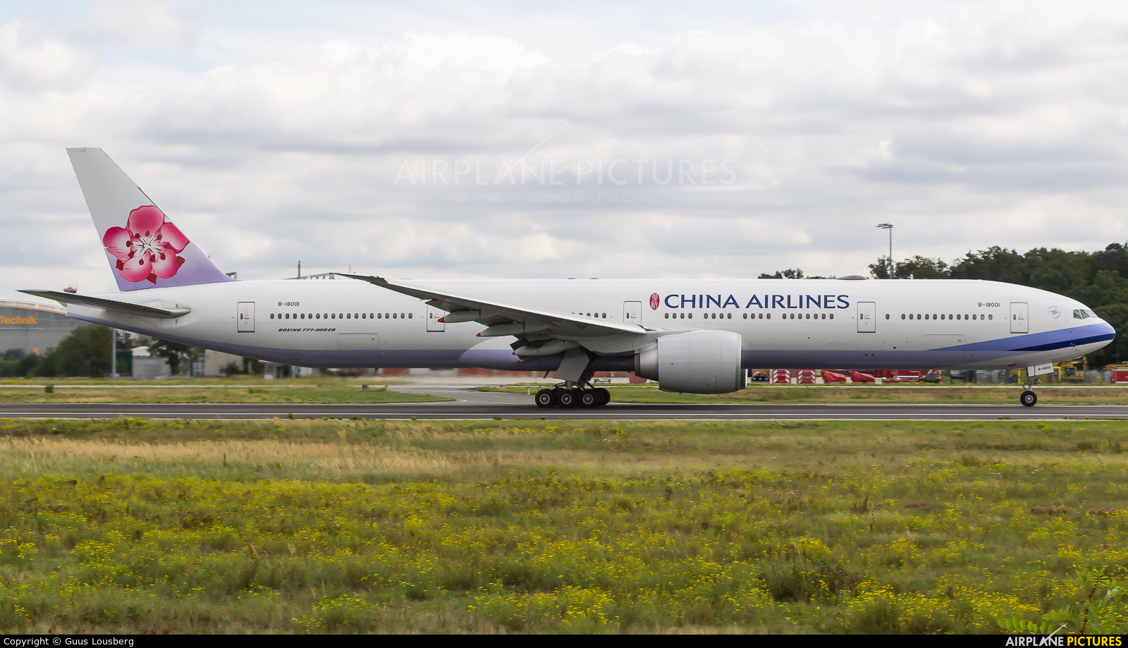 China Airlines B-18001 aircraft at Frankfurt