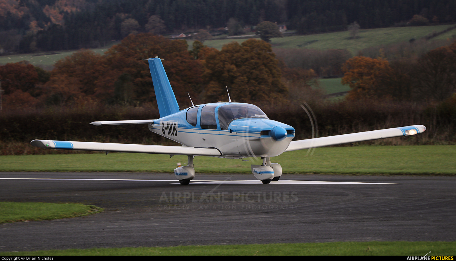 Private G-IROB aircraft at Welshpool