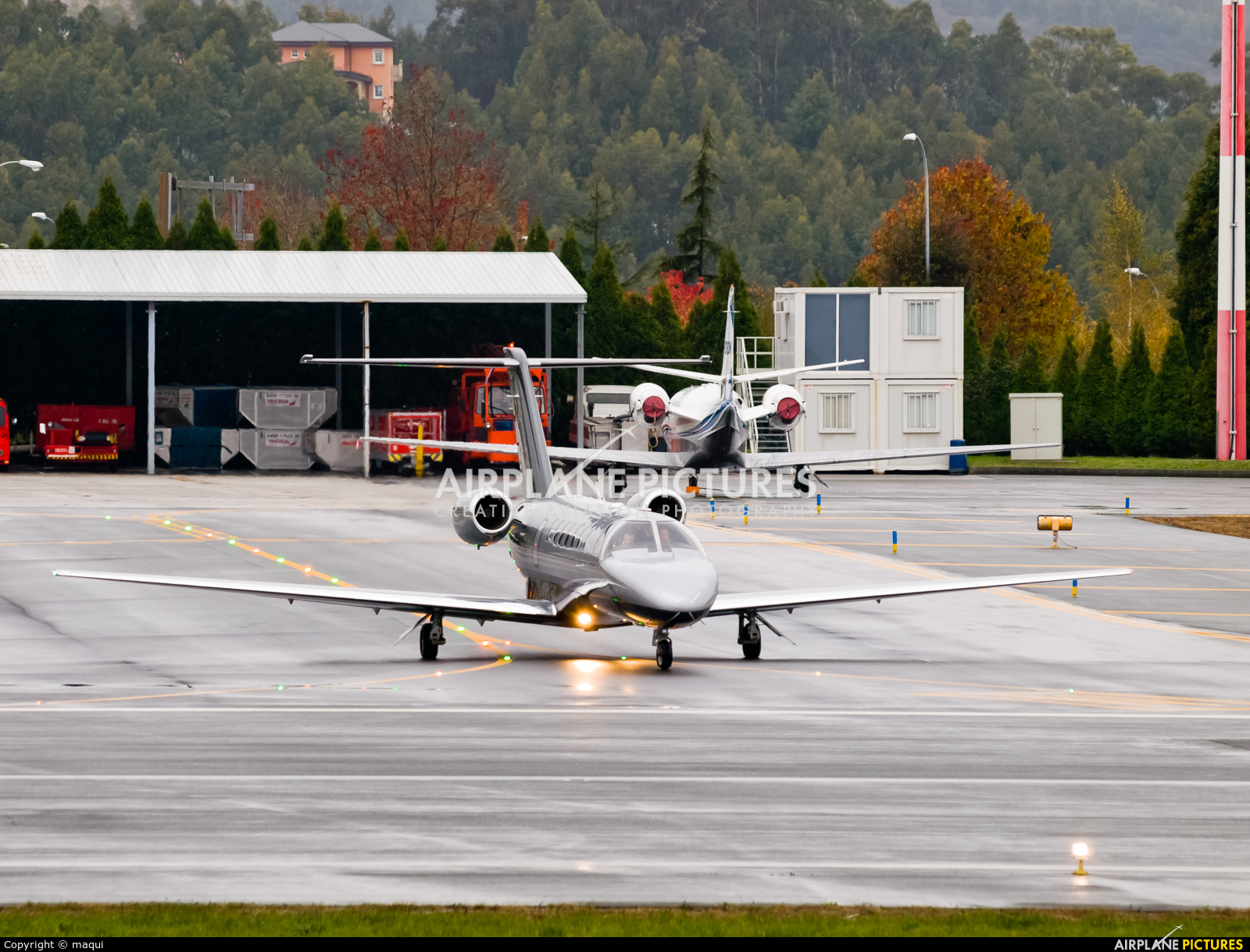 Air Service Liege OO-EDV aircraft at La Coruña