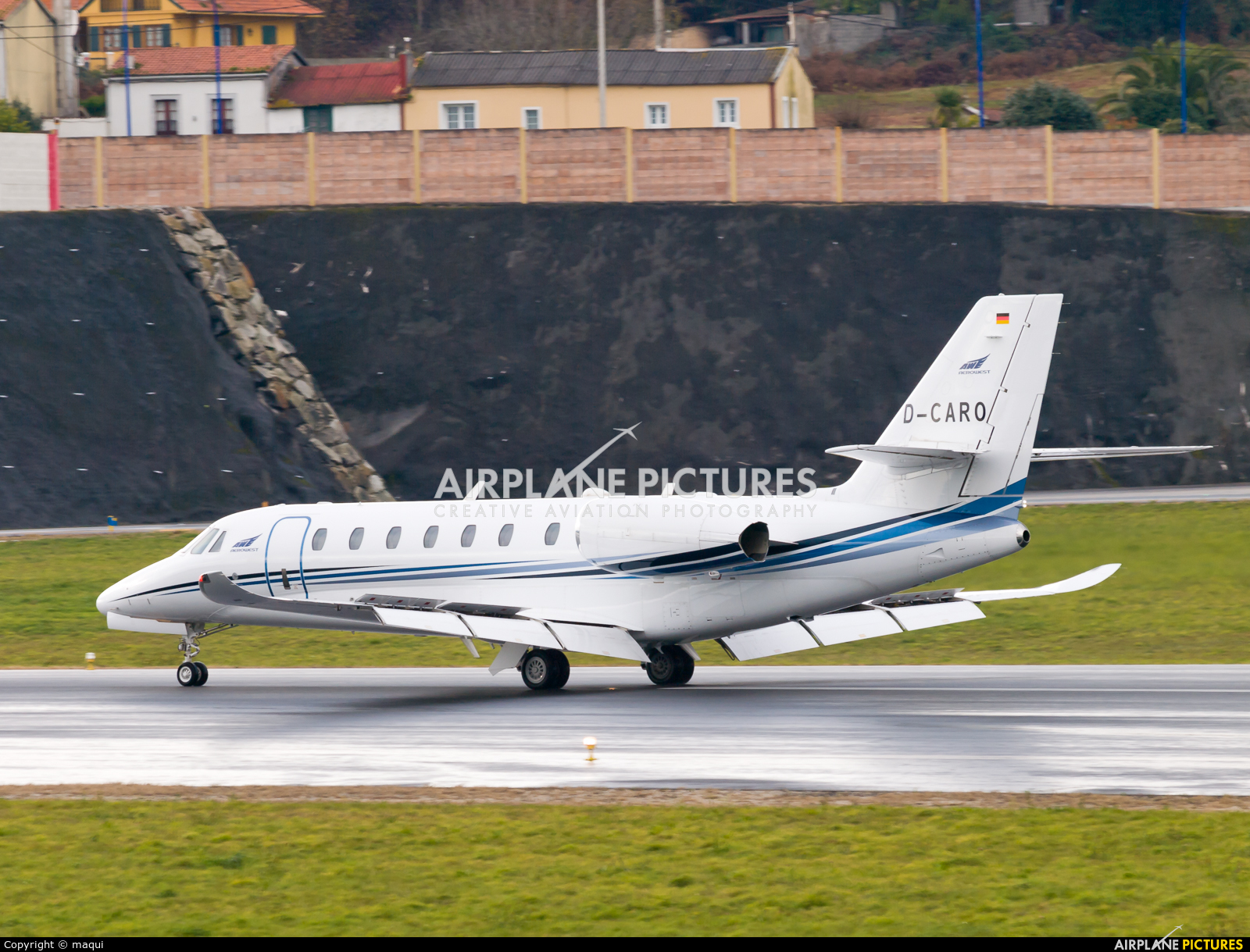 Aerowest D-CARO aircraft at La Coruña