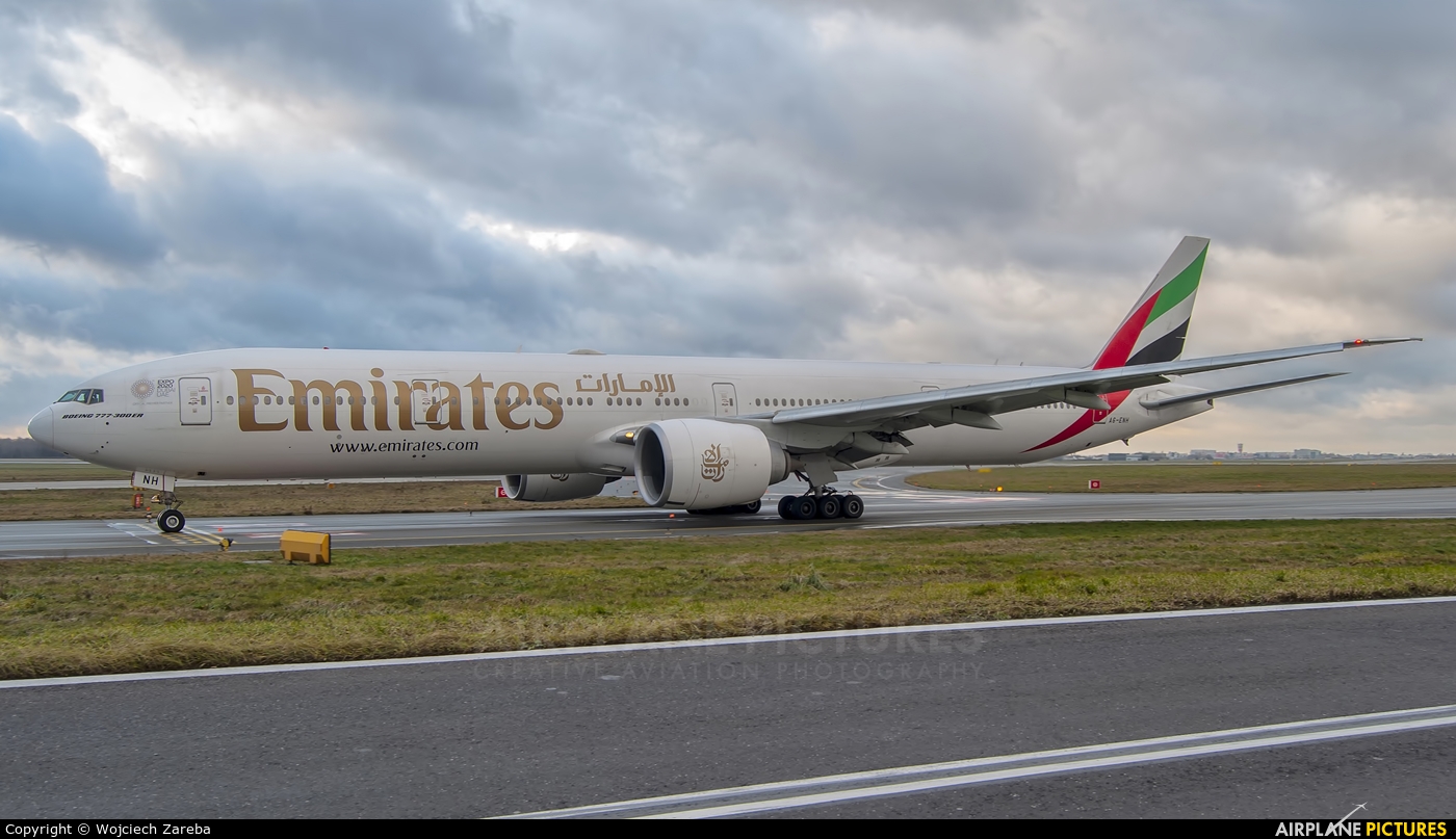 Emirates Airlines A6-ENH aircraft at Warsaw - Frederic Chopin