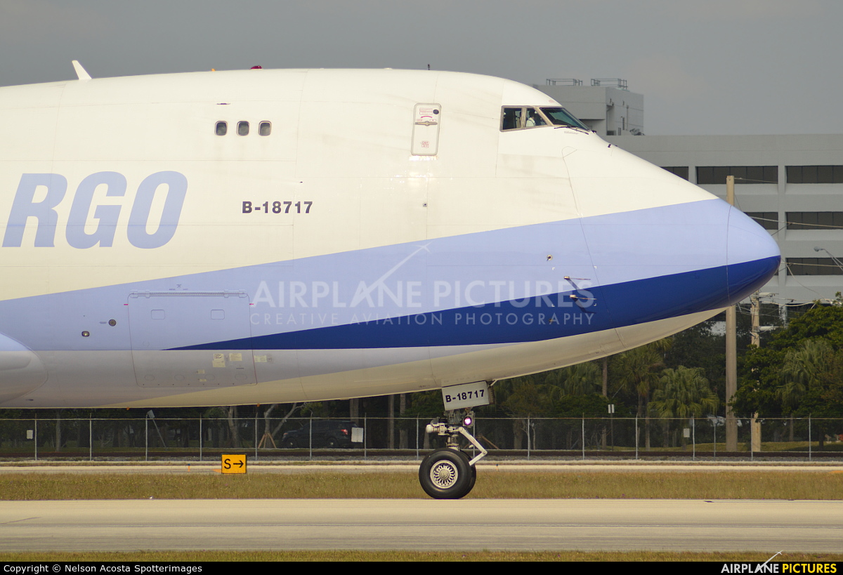China Airlines Cargo B-18717 aircraft at Miami Intl