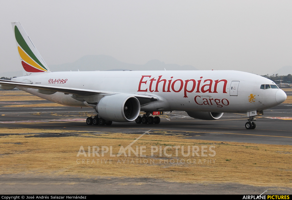 Ethiopian Cargo ET-APU aircraft at Mexico City - Licenciado Benito Juarez Intl