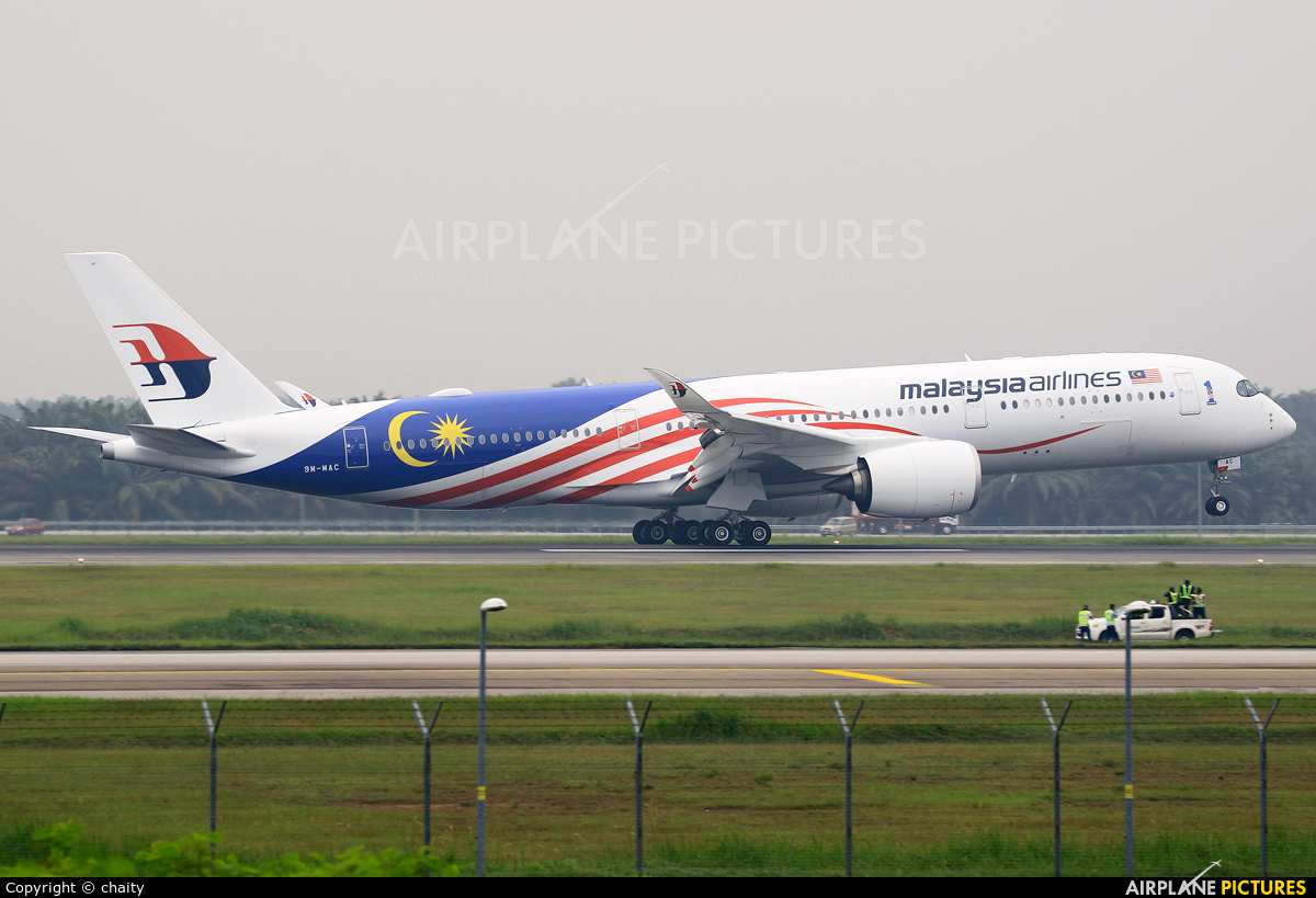 9m Mac Malaysia Airlines Airbus A350 900 At Kuala Lumpur Intl Photo Id 1004519 Airplane Pictures Net