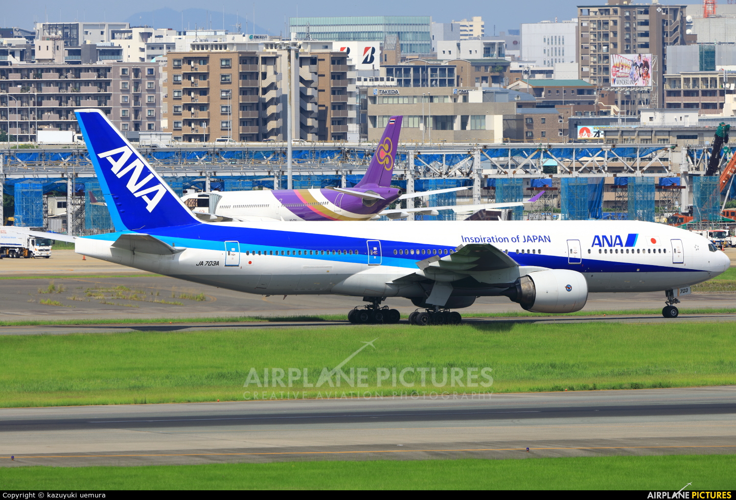 ANA - All Nippon Airways JA703A aircraft at Fukuoka