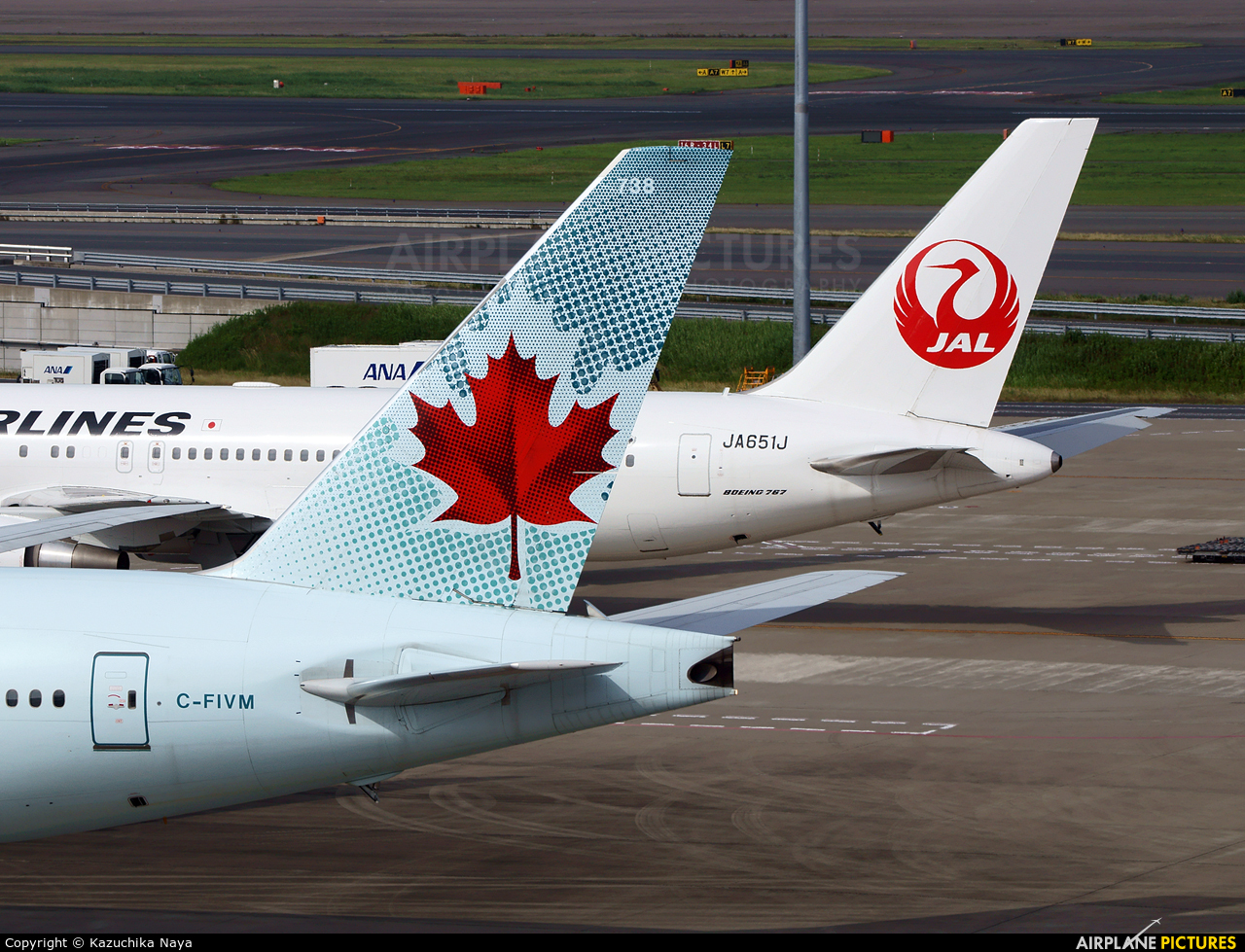 Air Canada C-FIVM aircraft at Tokyo - Haneda Intl