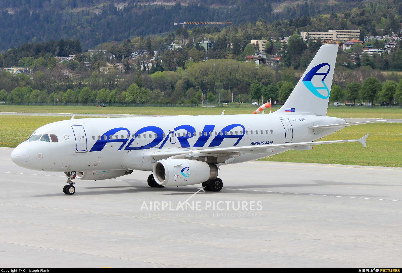 Adria Airways S5-AAR aircraft at Innsbruck