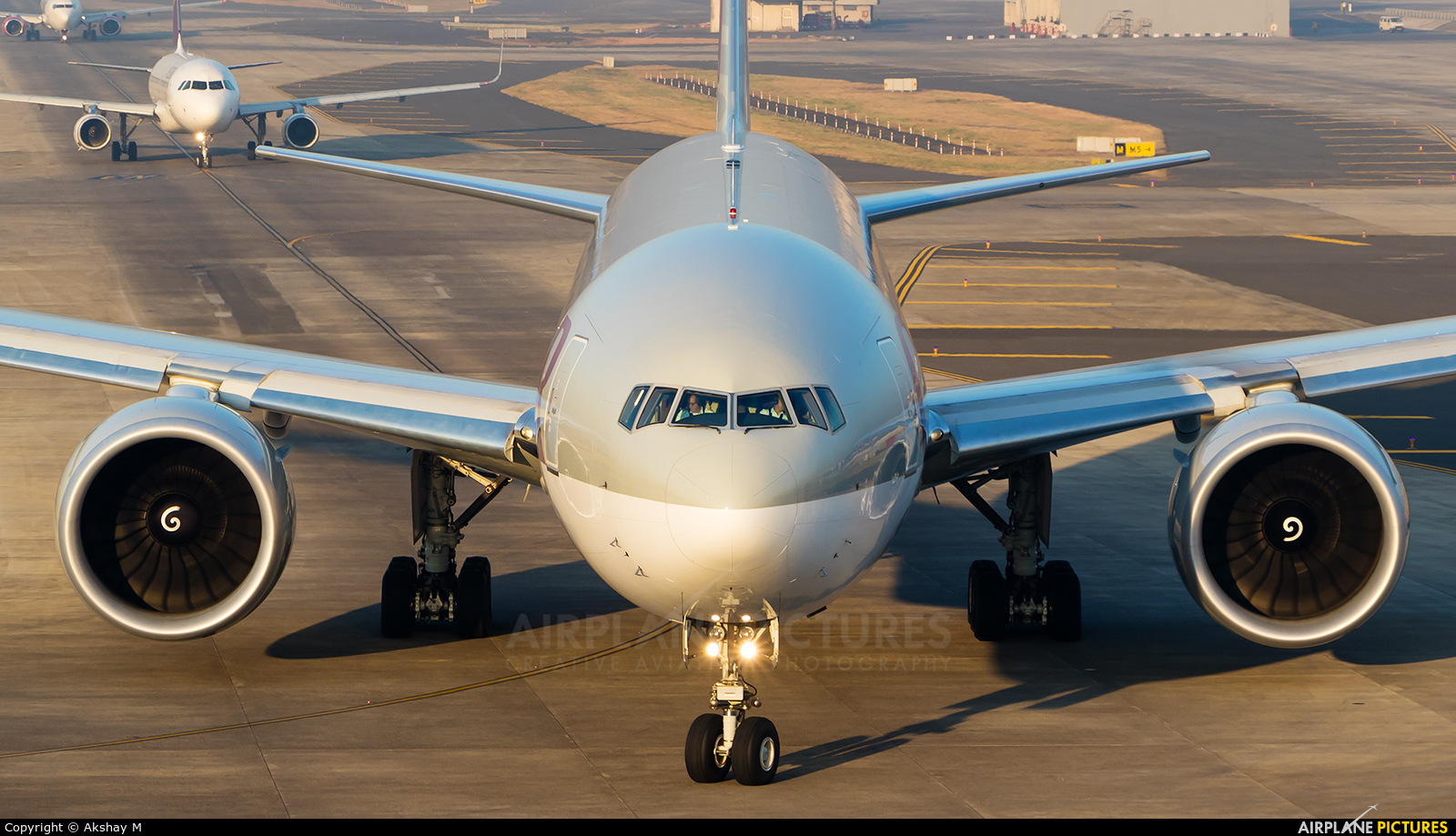 Qatar Airways Cargo A7-BFJ aircraft at Mumbai - Chhatrapati Shivaji Intl
