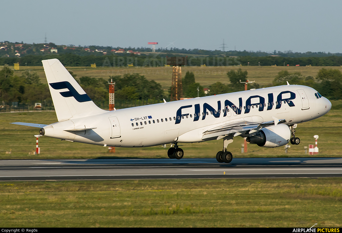 Finnair OH-LXF aircraft at Budapest Ferenc Liszt International Airport
