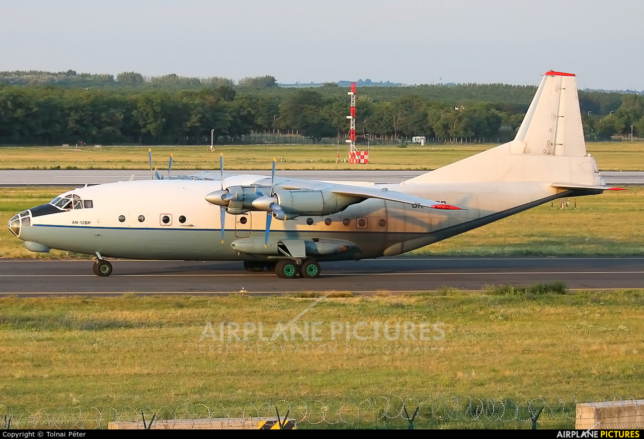 Cavok Air UR-CBG aircraft at Budapest Ferenc Liszt International Airport