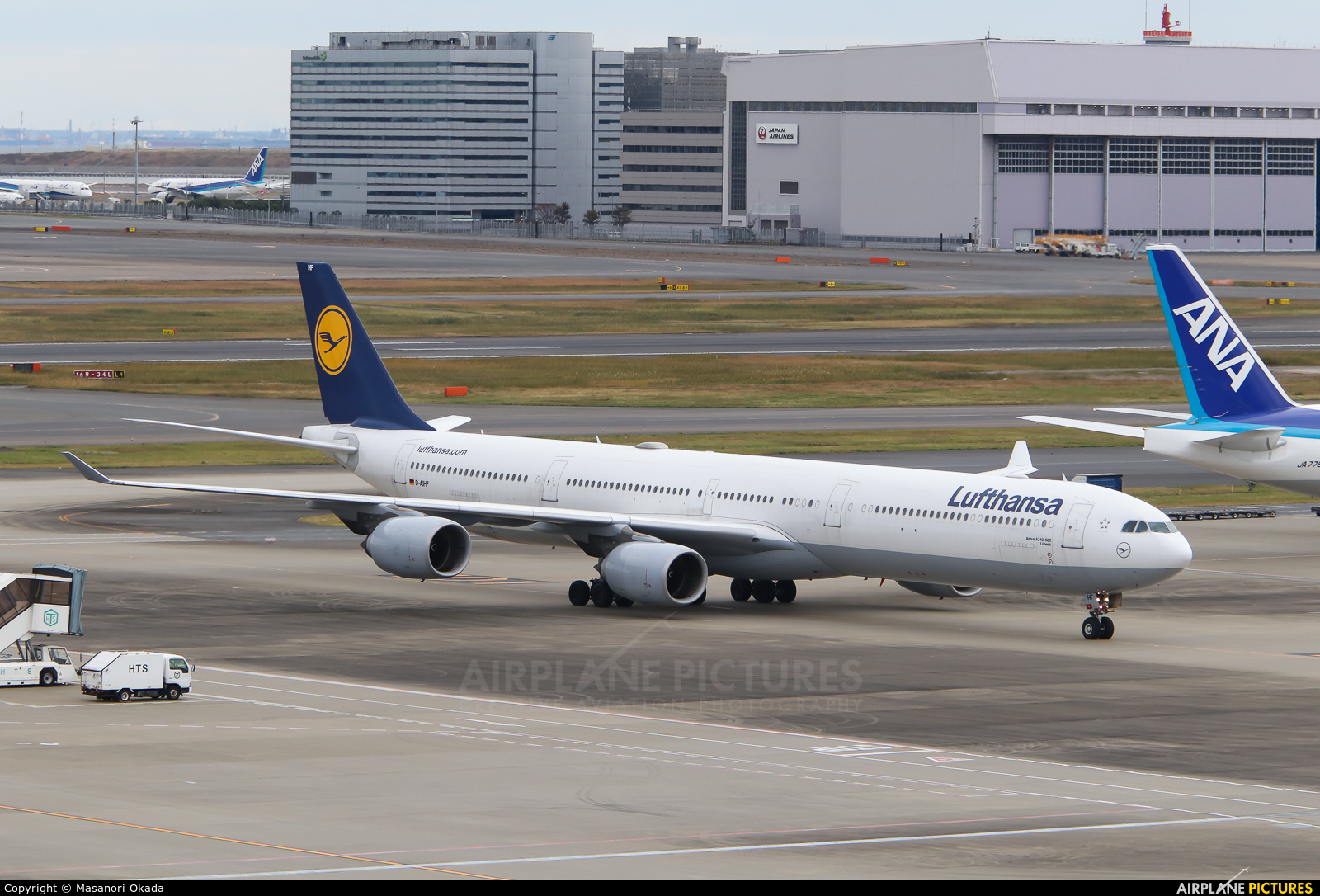 Lufthansa D-AIHF aircraft at Tokyo - Haneda Intl