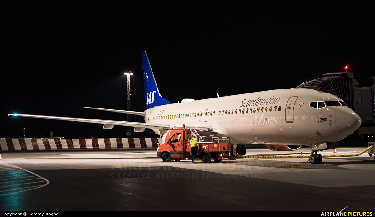 SAS - Scandinavian Airlines LN-RRS aircraft at Bergen - Flesland